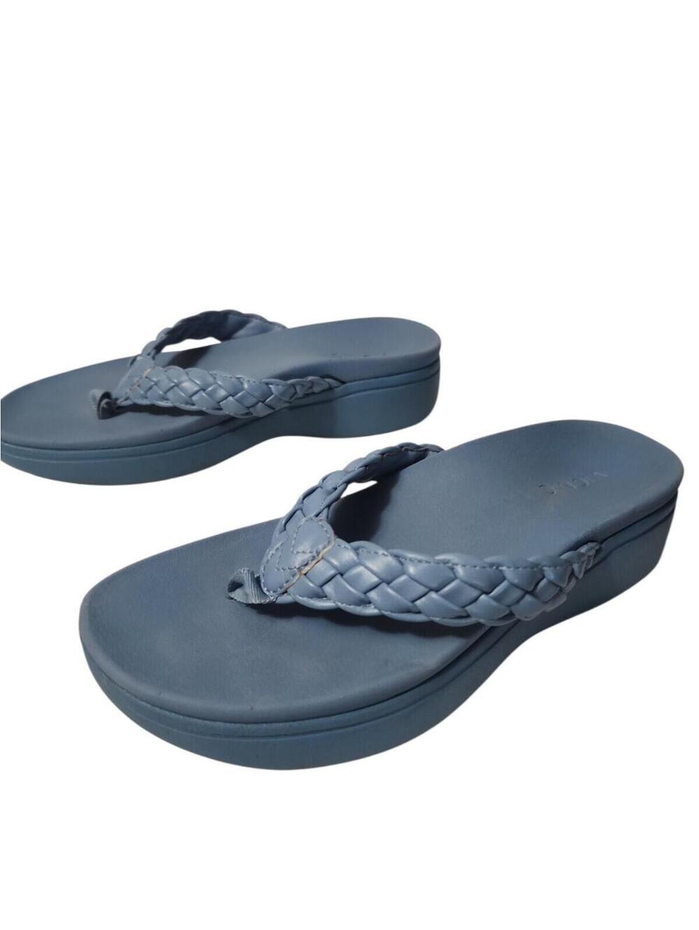 Vionic Kenji Womens Braided Toe-Post Platform Wedge Sandal  Size 8.5 2023